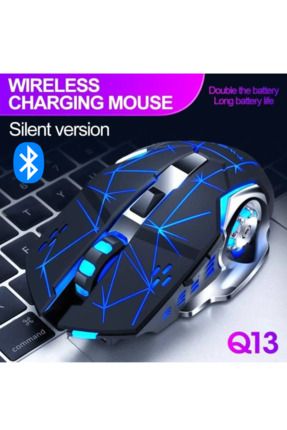 Çift Modlu Kablosuz Bluetooth Mouse Rgb Ledli Şarj Edilebilir Sessiz Tıklama Mouse
