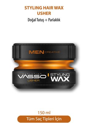 24 Saat Tüm Saç Tipleri Için Parlaklık Ve Güçlü Tutuş Kazandıran Wax - Usher Pro Aqua 150 ml