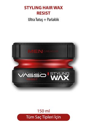 Kısa Saçlar Için 24 Saat Ultra Tutuş Ve Parlaklık Veren Wax - Resist Pro Aqua 150 ml