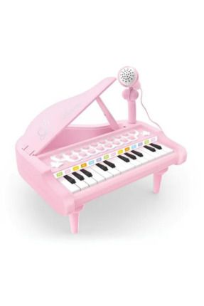 Oyuncak Mp3 Çalar Özellikli 24 Tuşlu Mikrofonlu Mini Piyano 24 tuşlu piyano