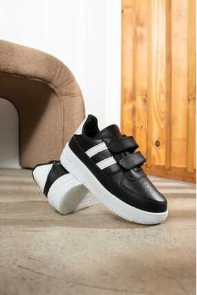 Unisex Çocuk Cırtlı Rahat Günlük Sneaker Spor Ayakkabı