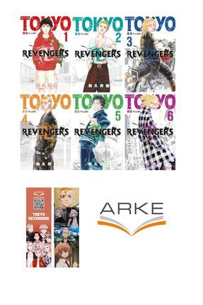 Tokyo Revengers 1-6.ciltler set (Arke Ayraç Hediyeli) ARKETOKYOREVENGERS