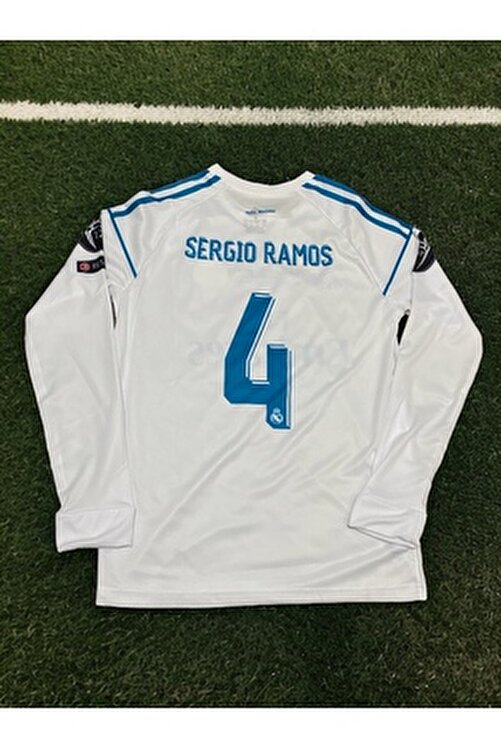 Real Madrid 2018 Cardiff Final Sergio Ramos Uzun Kollu Forma TYCE7DYWTN1700867066408538800