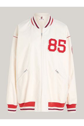 Tommy Hilfiger Back Logo TH Crest Oversized Baseball Jacket Fiyat