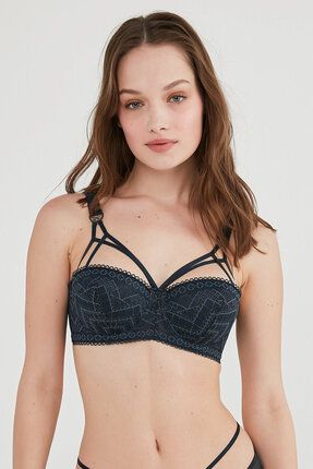 Orkide Plus Size Bra  Black Black 85b New Season - Trendyol