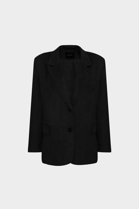 Premium Oversize Çift Düğme Blazer Kadın Süet Ceket