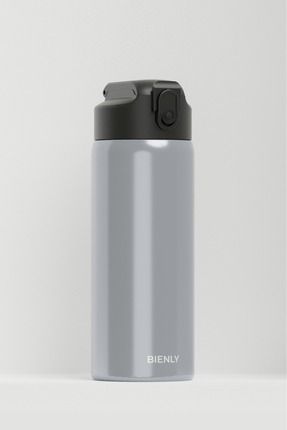 600 ML Paslanmaz Çelik Otomatik Pipetli Kapak Su Matarası Okul Outdoor BPA İçermez