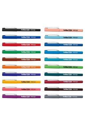 220 Fineliner İnce Uçlu Yazı ve Çizim Kalem Seti 0,2mm 20 Renk
