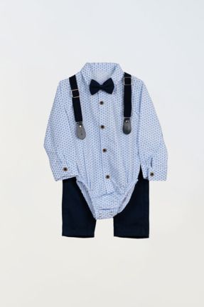 Erkek Çocuk Takım Elbise Papyonlu, Zıbın Gömlek ve Slopetli "Rüzgar" modeli