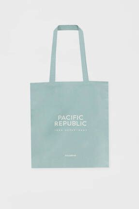 Pacific Republic logolu tote çanta