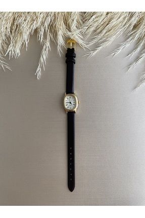 Retro Minimal Vintage Deri Kordon Kadın Kol Saati