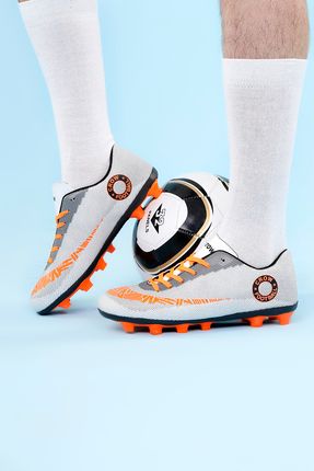 Buz-Turuncu Krampon Unisex Futbol Ayakkabısı Garantili Lisanslı