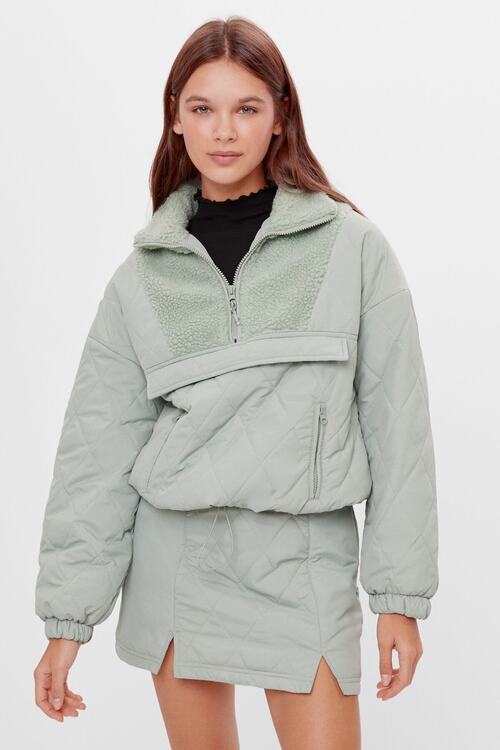 Cazadora borrego nylon clearance