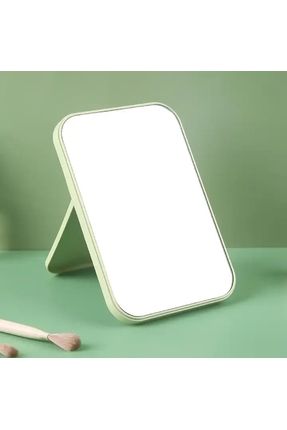 Yeşil Makyaj Aynası Çanta Boy Masa El Aynası Masa Aynası Makyaj Aynası Asılabilir 14,8 Cm X 10 Cm