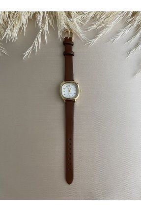 Retro Minimal Vintage Deri Kordon Kadın Kol Saati