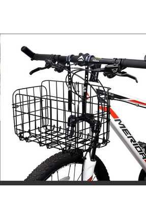 Bisiklet e-bike scooter sepeti katlanabilir Metal ayarlanabilir