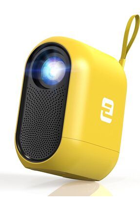 Mini Video Projektörü,5G WiFi ve Bluetooth, Çarpıklık Düzeltme, iOS/Android/Windows/USB/HDMI