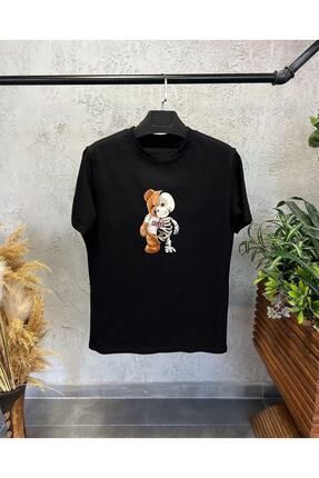 Lion Luxery Store Siyah Bisiklet Yaka Kadın T-Shirt ve Modelleri