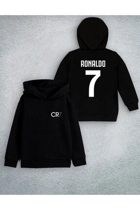 Cristiano Ronaldo CR7 Baskılı Kapüşonlu, Çocuk sweatshirt , Unisex , Hoodie