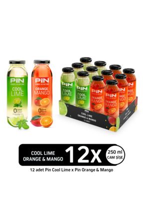 Cool Lime & Orange Mango - Şekersiz & Kalorisiz 250 ml X 12 Adet