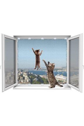 Pets – Kediler Için Pencere Güvenlik Ağı, Kedi Filesi Sistemi – 2 Li Ekonomik Kutu WNBLOCK-KYE