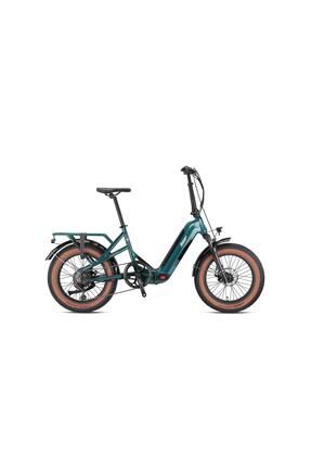 Loop Coaster 20" Jant Fat Bike 7 Vites Elektrikli Katlanır Bisiklet Yeşil Gri