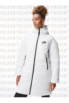 Nike Therma Fit Synthetic Fill Full Zip in White Parka Kapu onlu Uzun Mont Fiyat Yorumlar Trendyol