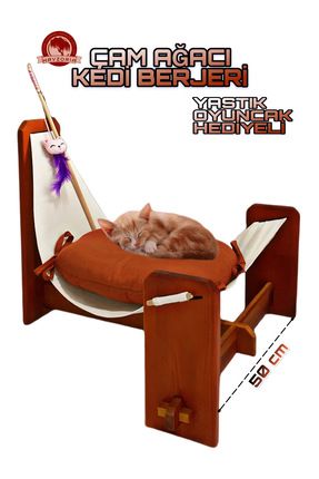 Çam Ağacı Kedi Berjeri - Hamak Beşik - Kedi Evi - Kedi Salıncağı - Kedi Yatağı - Oyun Alanı