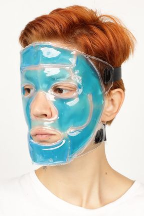 Yüz Maskesi Sıcak Soğuk Kompres Termojel Yüz Jeli Yüz Için Termojel Mavi Renk