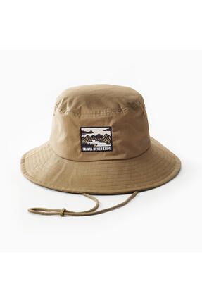 Uv Korumalı Outdoor Trekking Şapkası - Kahverengi - Travel 100