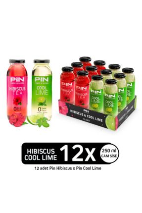 Hibiskus Çayı & Cool Lime - Şekersiz & Kalorisiz 250 ml X 12 Adet
