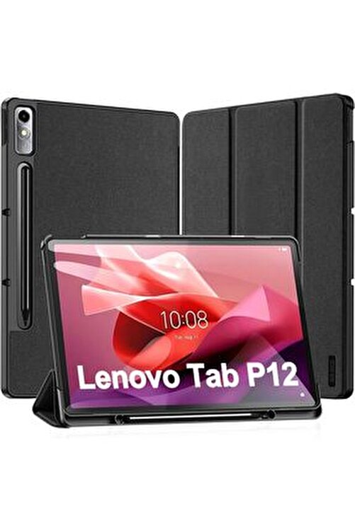 Lenovo Tab P12 12.7" Inch Standlı Premium Tablet Kılıfı