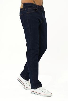 Erkek Ham Mavi Likralı Yüksek Bel Regular Fit Bol Kesim Premıum Martin Kot Pantolon Jean C336