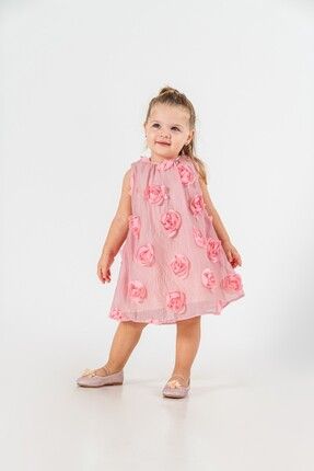 Rose Elbise Özel Gün Doğum Günü Elbisesi