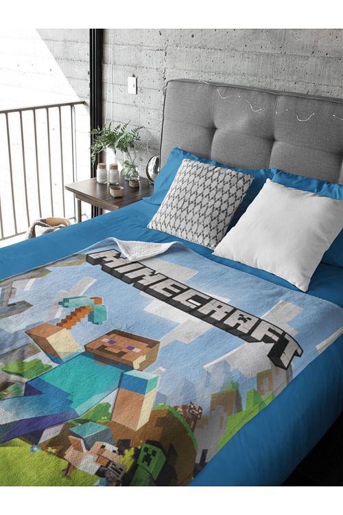Herms Minecraft Desenli Polar Battaniye Fiyati Yorumlari Trendyol