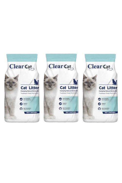 Clear Cat Natural 5 Kg X 3 Topaklanan Kedi Kumu Fiyati Yorumlari Trendyol