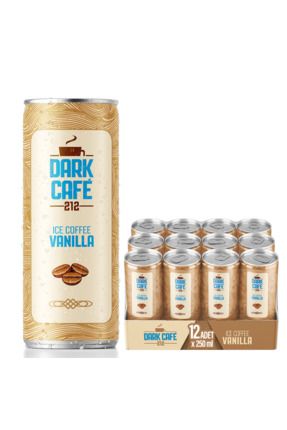 Dark Café 212, Soğuk Kahve, Vanilla, 250 Ml (12'li Paket, 12 Adet X 250 Ml)