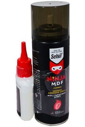 Selsıl Hızlı Yapıstırıcı mdf Set 200 ml sprey 50 gr yapıştırıcı