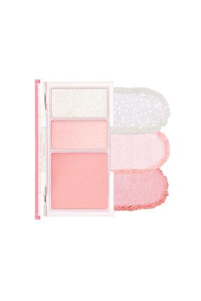 Işıltılı Görünüm Veren 3'lü Allık Paleti Twinkle Pop Face Flash Palette (#02 Oh! Pink-Full)
