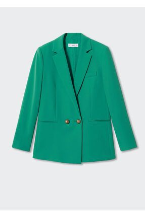 MANGO Ye il Kad n Blazer Ceket 37004382 Fiyat Yorumlar Trendyol