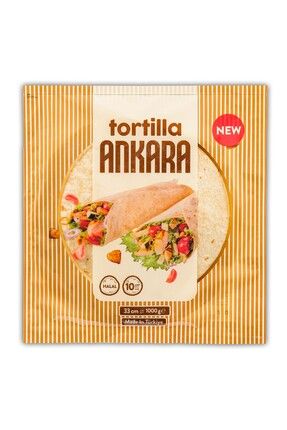 Ankara Tortilla 33 Cm 10'lu Paket 1000 gr ( Vegan ) 30x10 sade