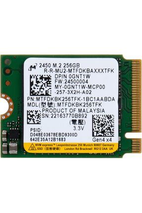 MTFDKBK256TFK 256GB 2230 M.2 NVME SSD