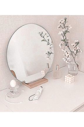 25 cm Büyük Standlı Makyaj Aynası yuvarlak makyaj aynasi makyaj ayna dekoratif ayaklı