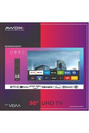 B235000 50" 127 Ekran Uydu Alıcılı 4k Ultra Hd Vidaa Smart Led Tv (çerçevesiz)