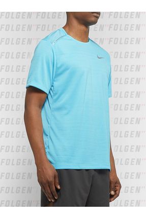 Blue nike miler sale t shirt