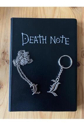 Death Note Ingilizce Kurallar içerir Light'ın Yazdığı Isimler ölüm defter kolye+anahtarlık seti
