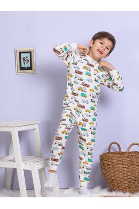 %100 Pamuk Erkek Çocuk Pijama Takımı- Sesa Kids