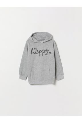 Çocuk Baskılı Unisex Kapüşonlu Sweatshirt