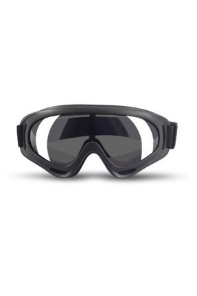 Kayak ve Bisiklet Gözlüğü Siyah Çerçeve Şeffaf Cam