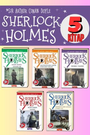 Sherlock Holmes 5 kitap polisiye macera kitap seti yeni 2024 TYC3VBWE7N170582636033456